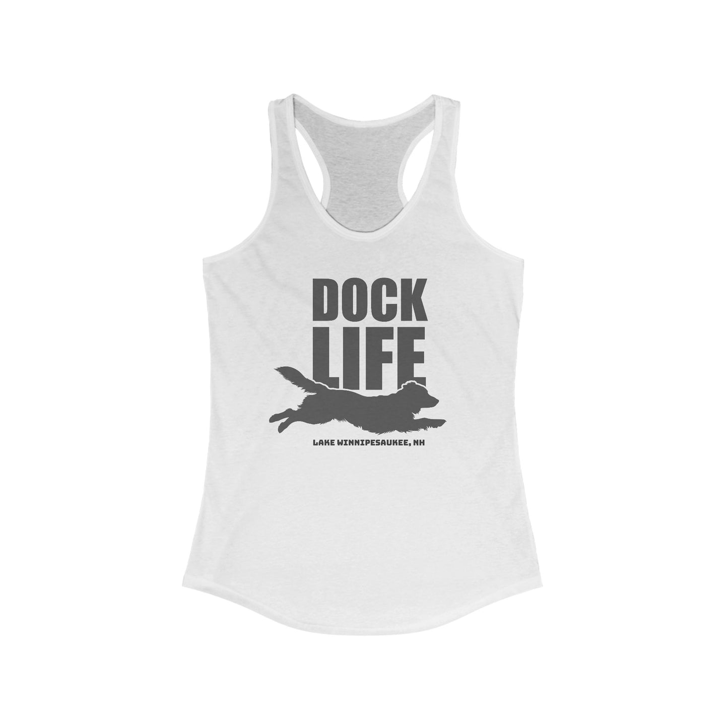 Dock Life (Retriever) Women's Racerback Tank Top