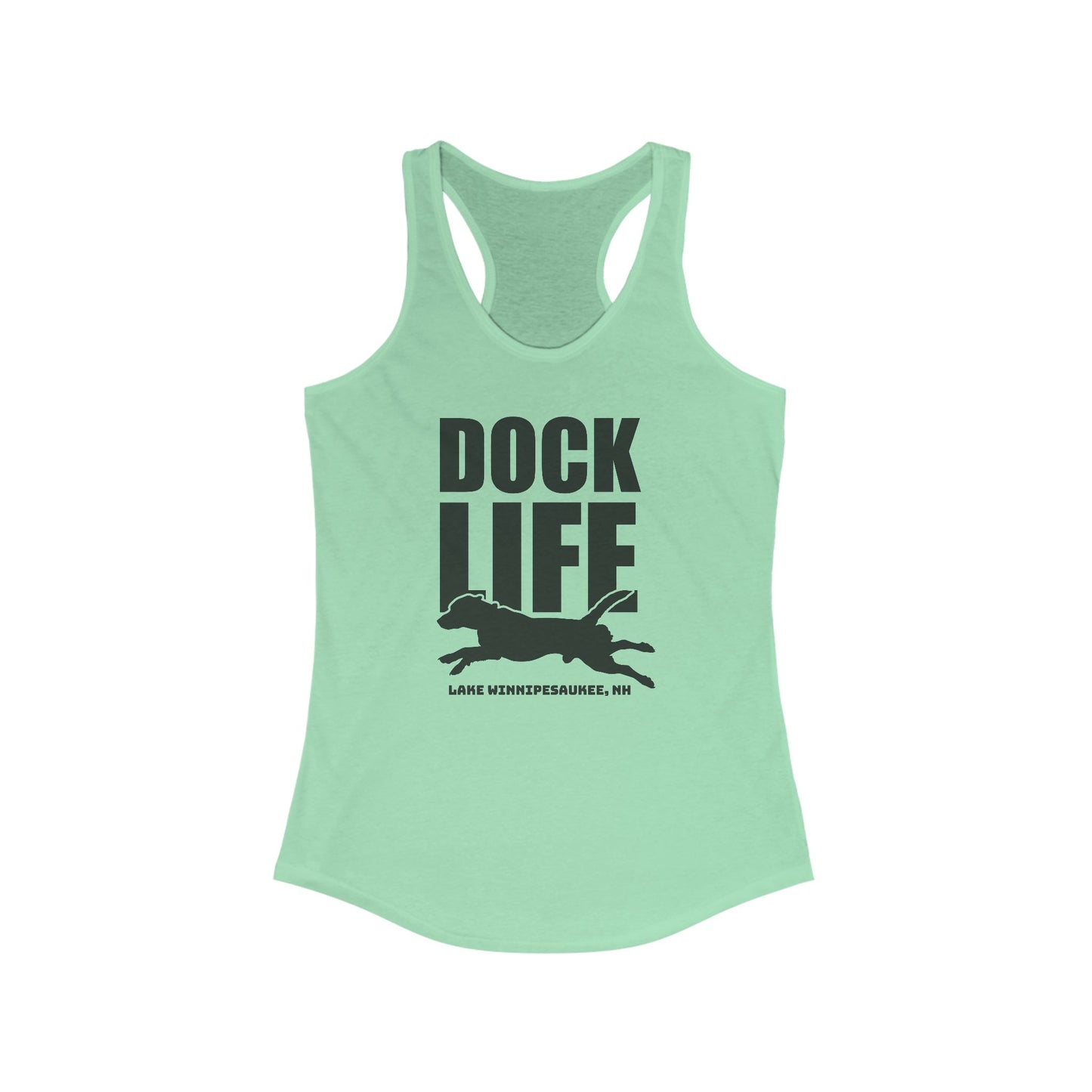 Dock Life (Mix Breed) Women's Racerback Tank Top