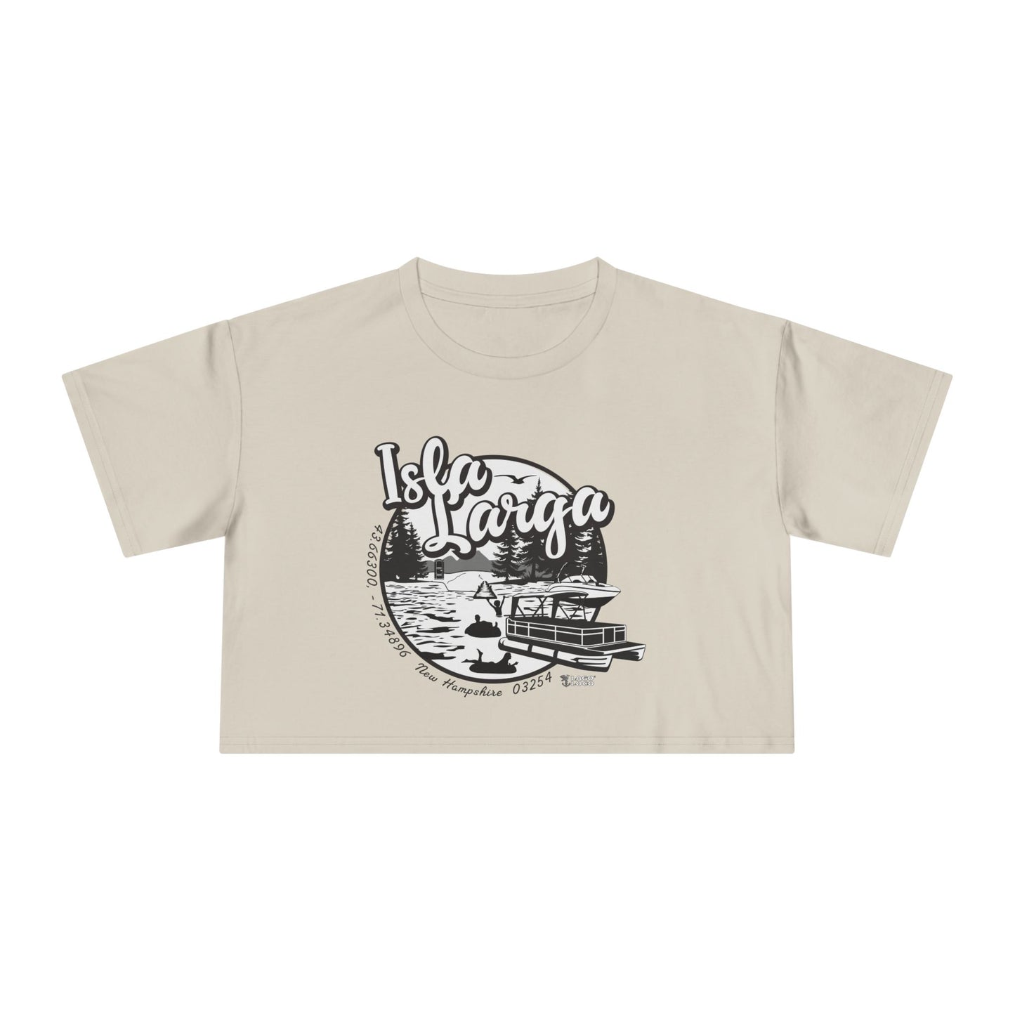 Isla Larga (Long Island) - Crop Tee