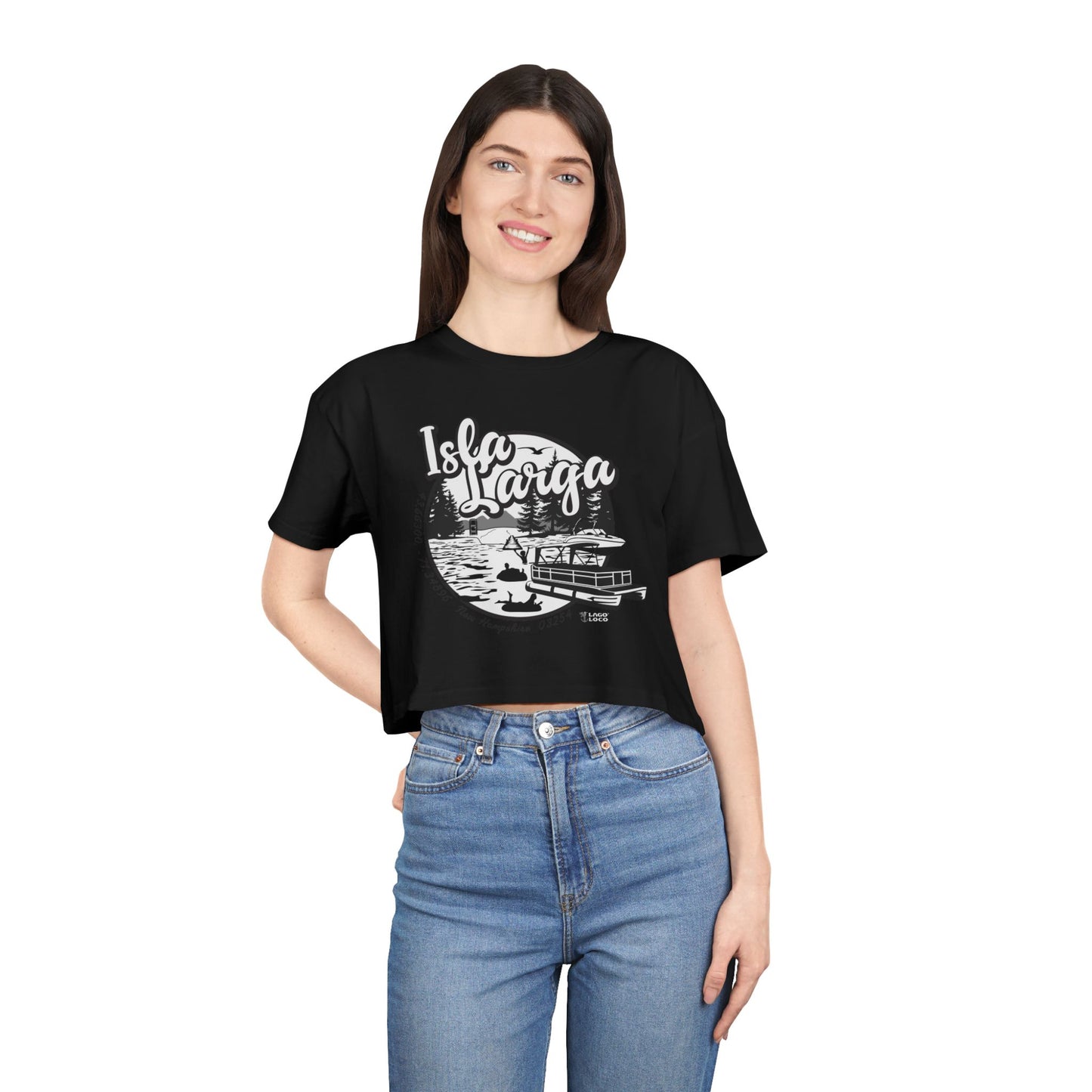 Isla Larga (Long Island) - Crop Tee