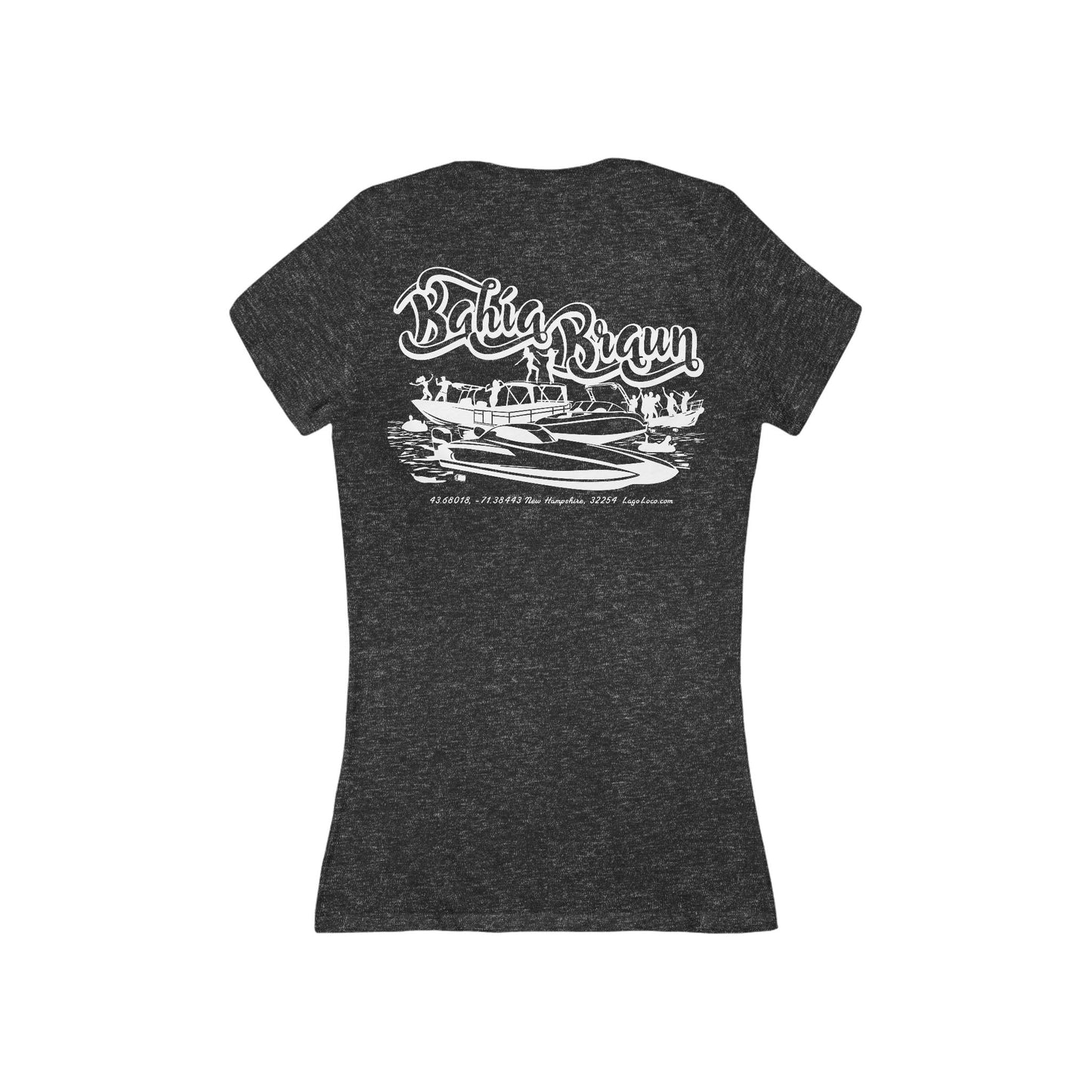 Bahia Braun - Women's V-Neck- Back Print