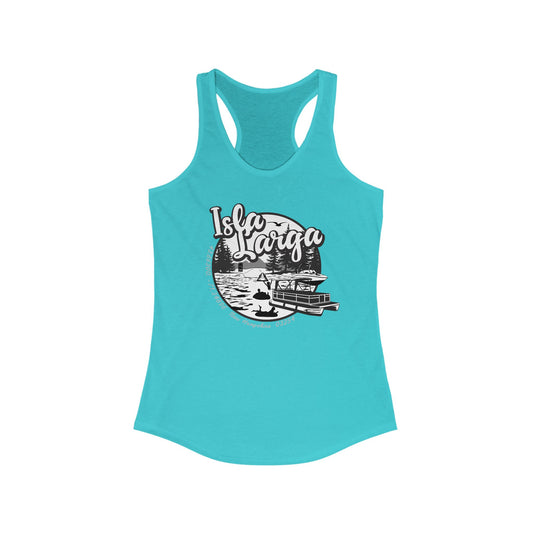 Isla Larga (Long Island) - Women's Racerback Tank Top