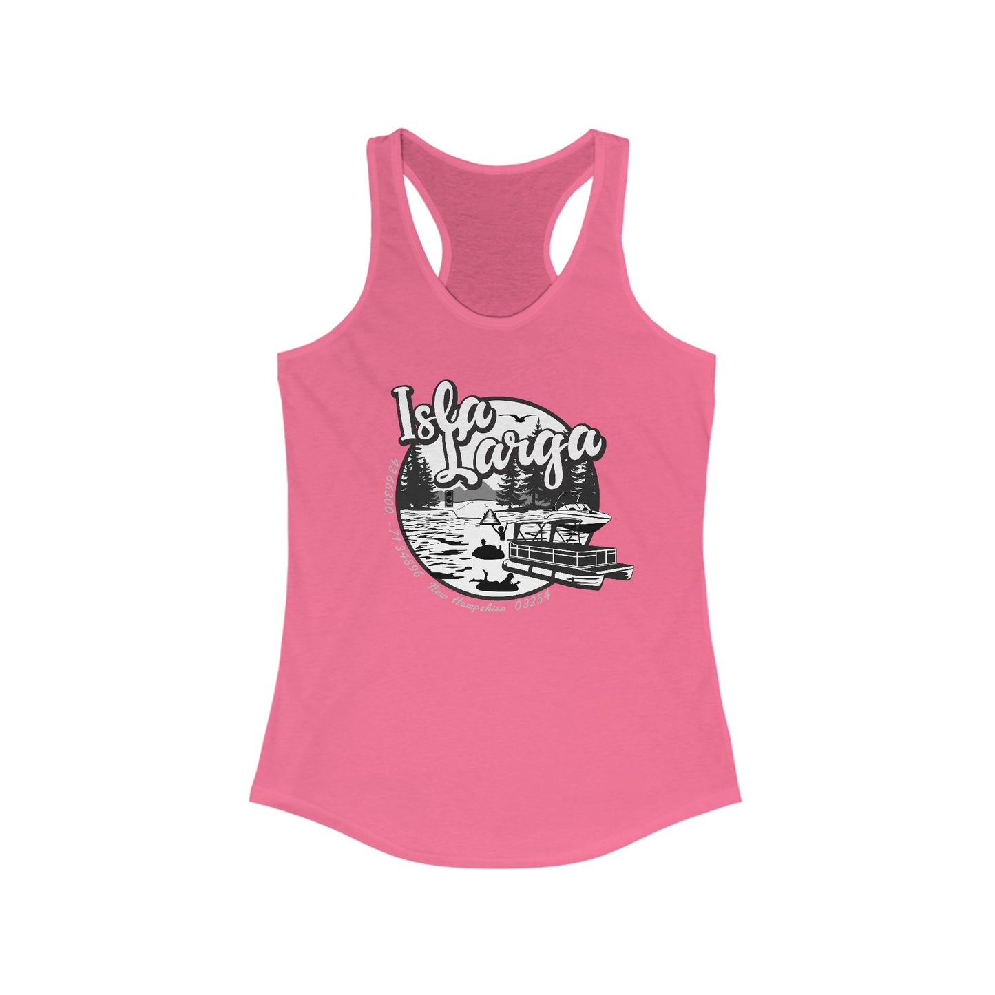 Isla Larga (Long Island) - Women's Racerback Tank Top