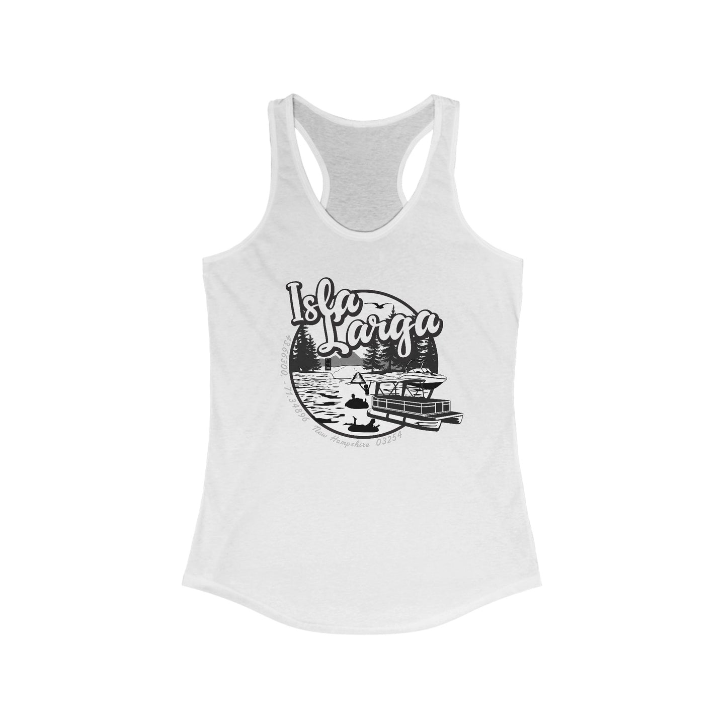 Isla Larga (Long Island) - Women's Racerback Tank Top