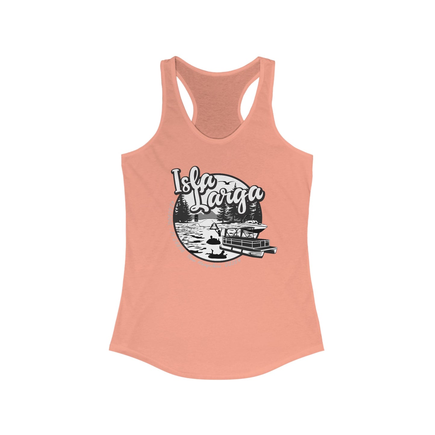 Isla Larga (Long Island) - Women's Racerback Tank Top