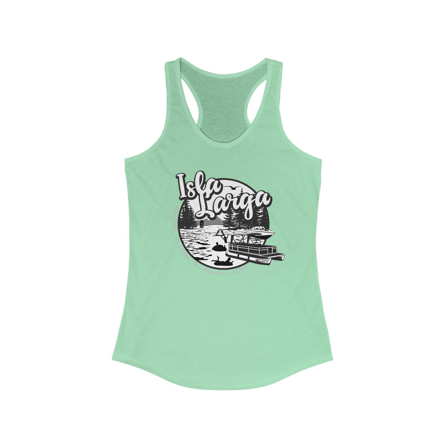 Isla Larga (Long Island) - Women's Racerback Tank Top