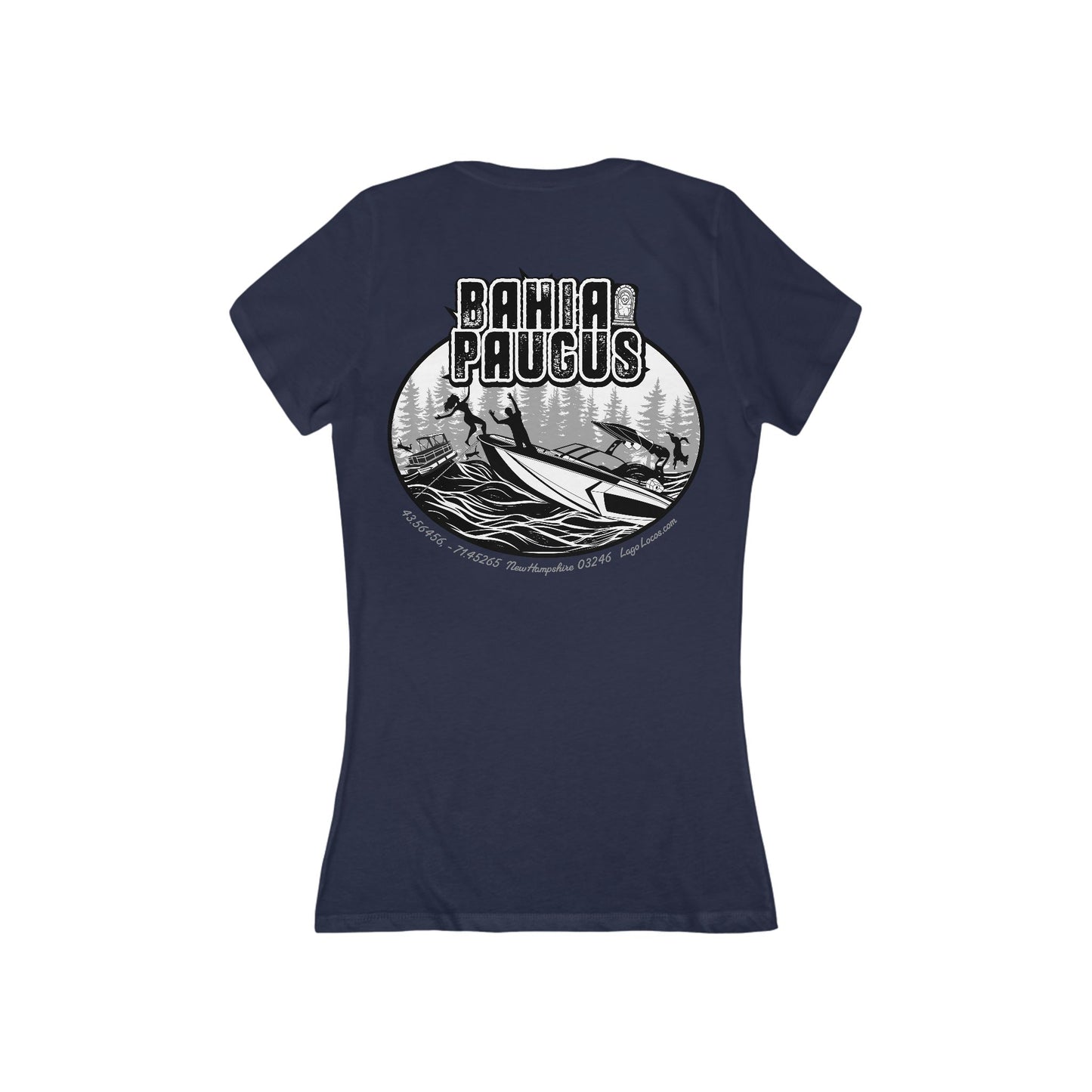 Bahia Paugus - Women's V-Neck- Back Print