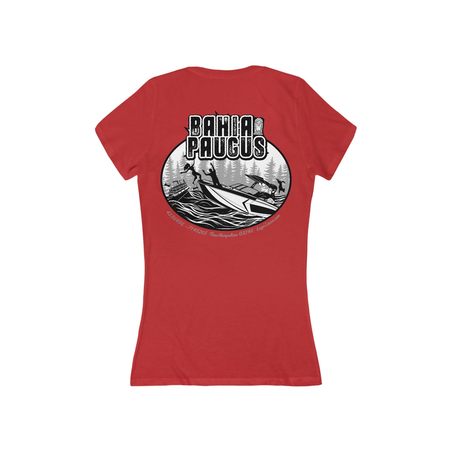 Bahia Paugus - Women's V-Neck- Back Print
