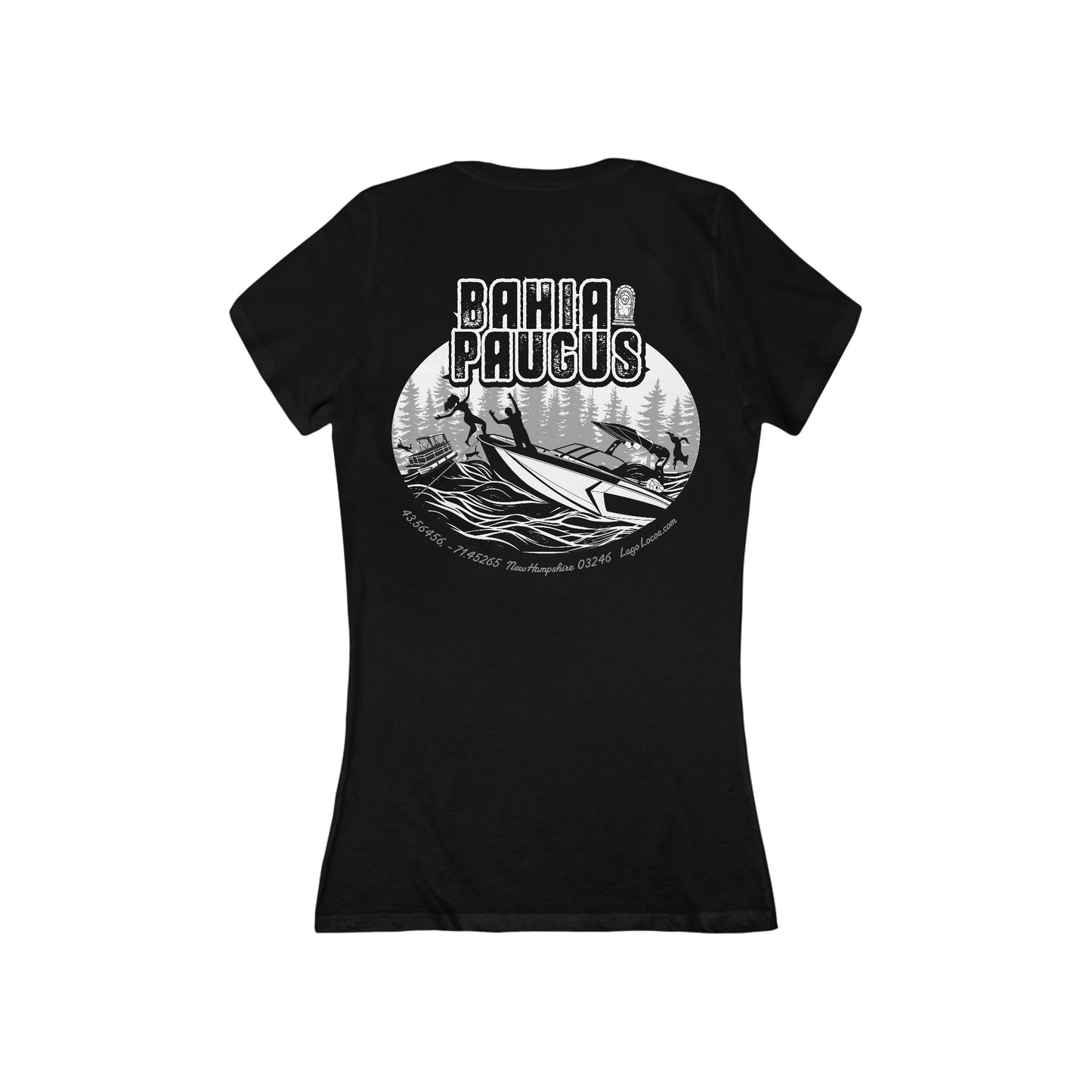 Bahia Paugus - Women's V-Neck- Back Print