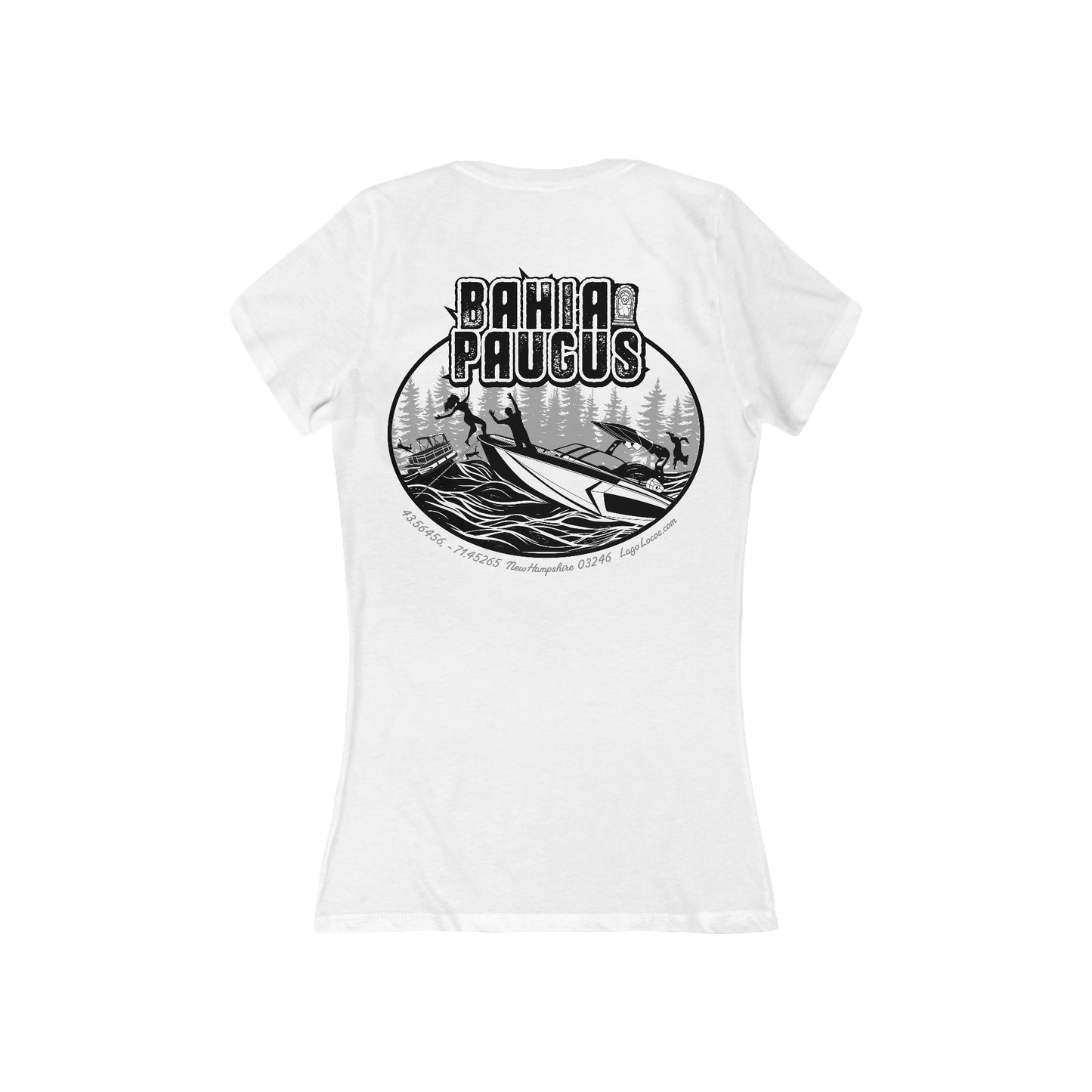 Bahia Paugus - Women's V-Neck- Back Print