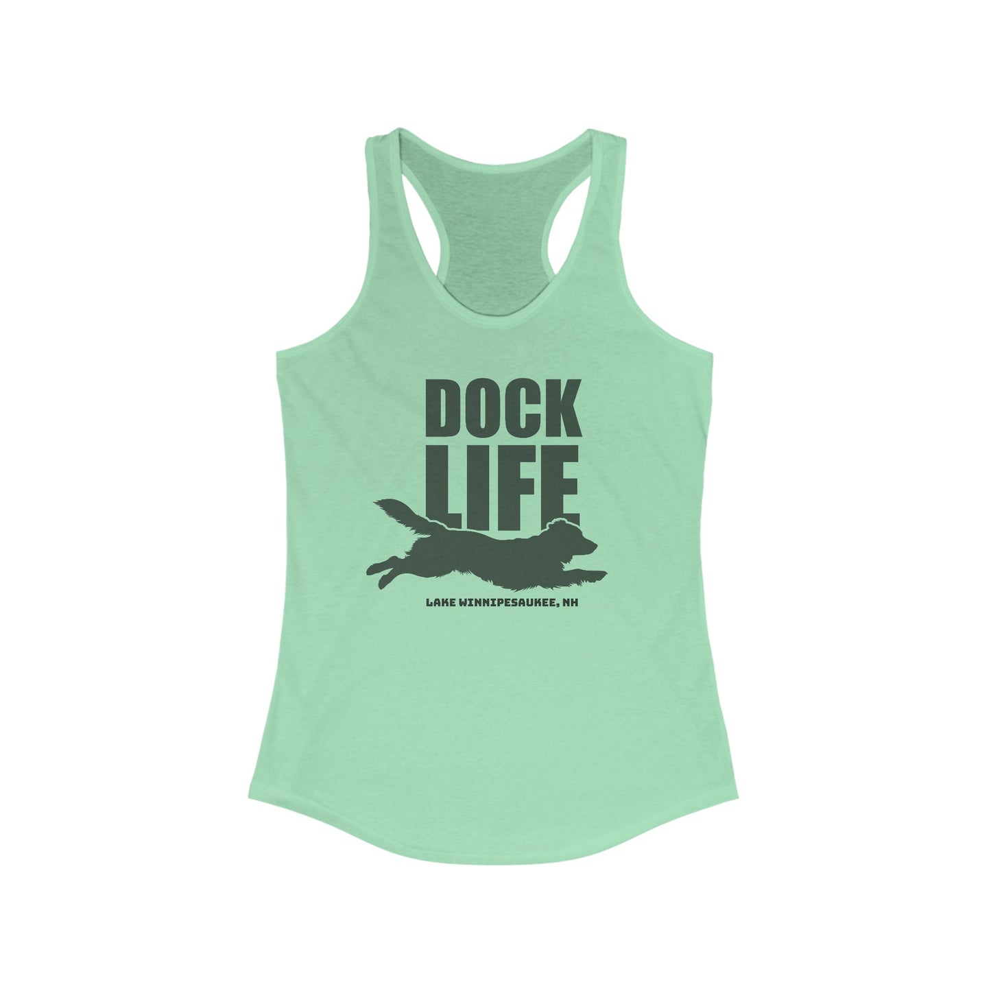 Dock Life (Retriever) Women's Racerback Tank Top