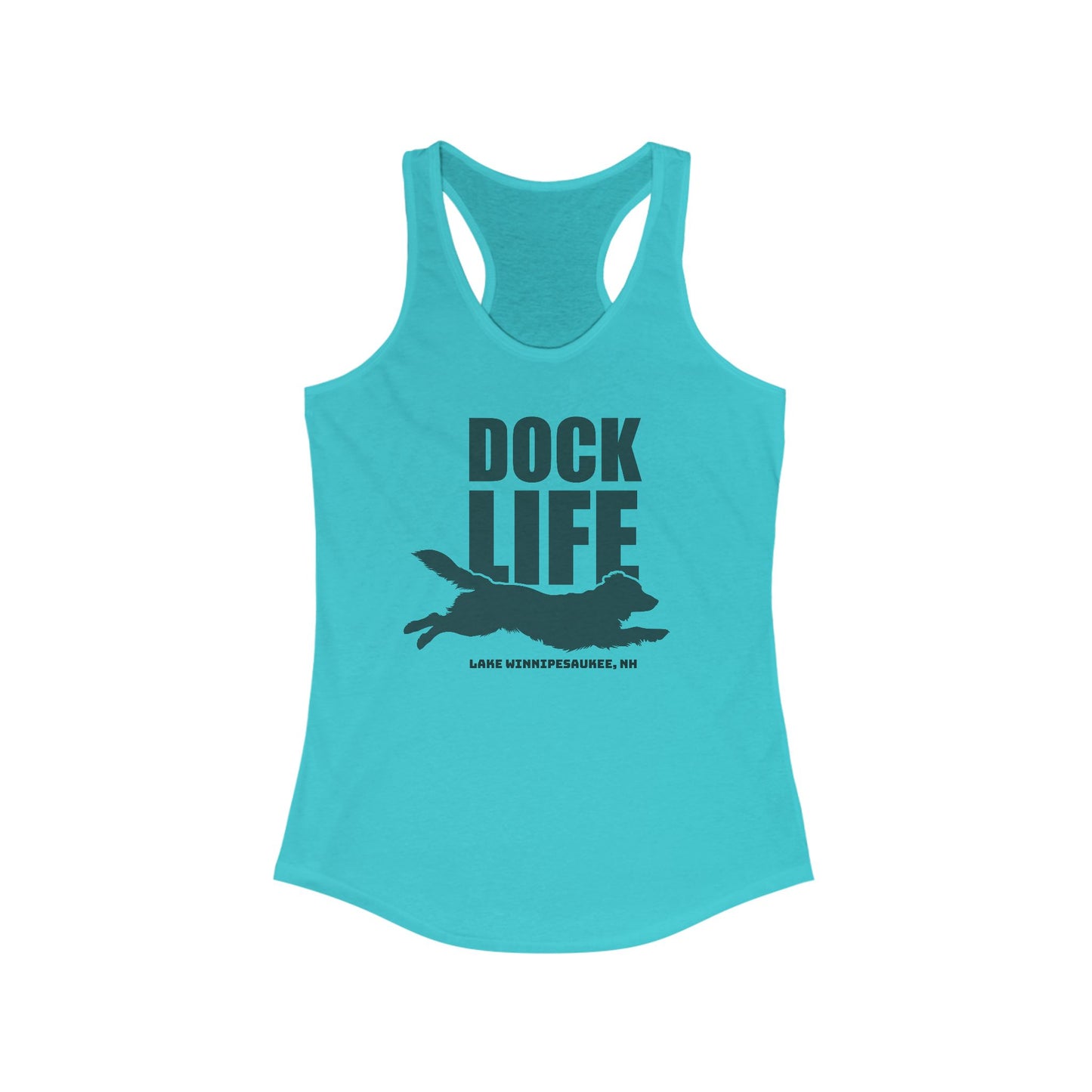 Dock Life (Retriever) Women's Racerback Tank Top