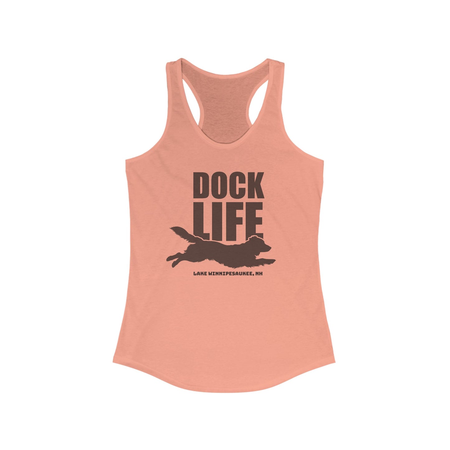Dock Life (Retriever) Women's Racerback Tank Top