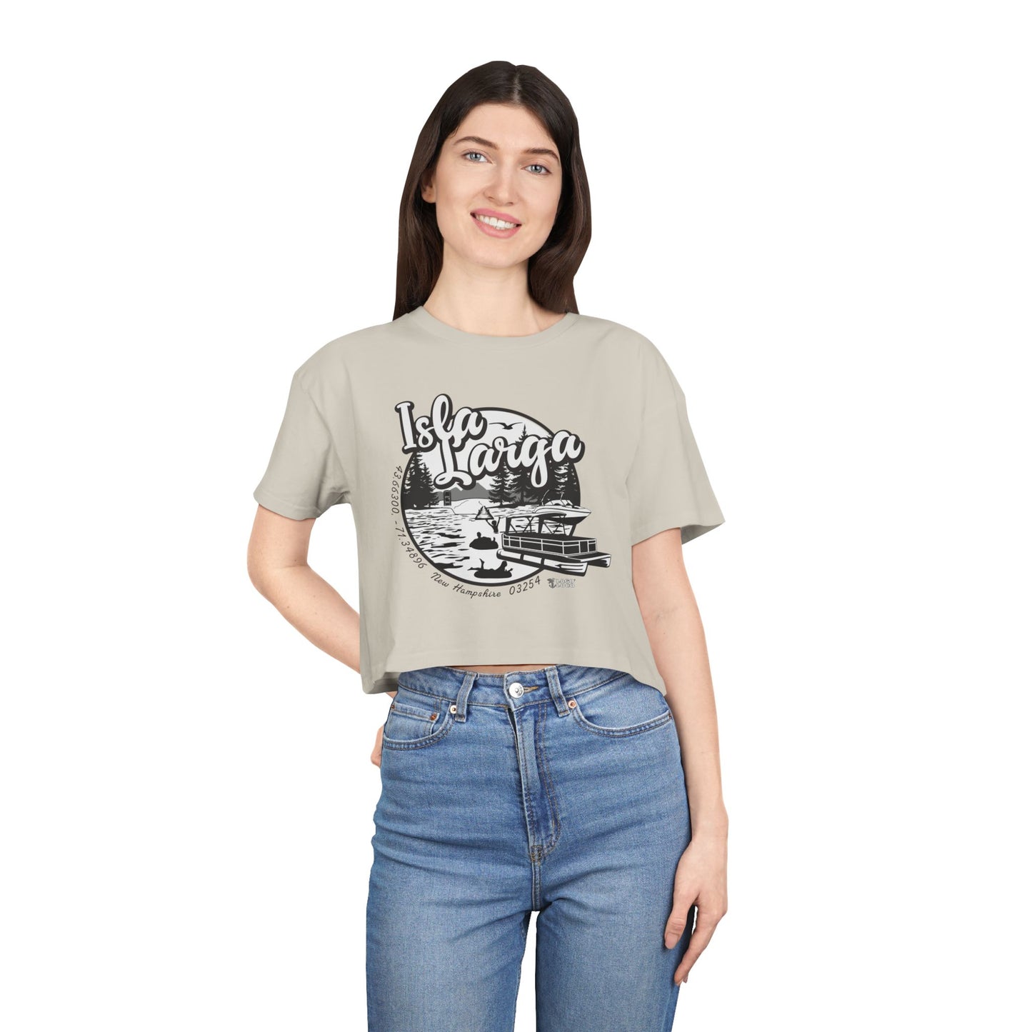 Isla Larga (Long Island) - Crop Tee