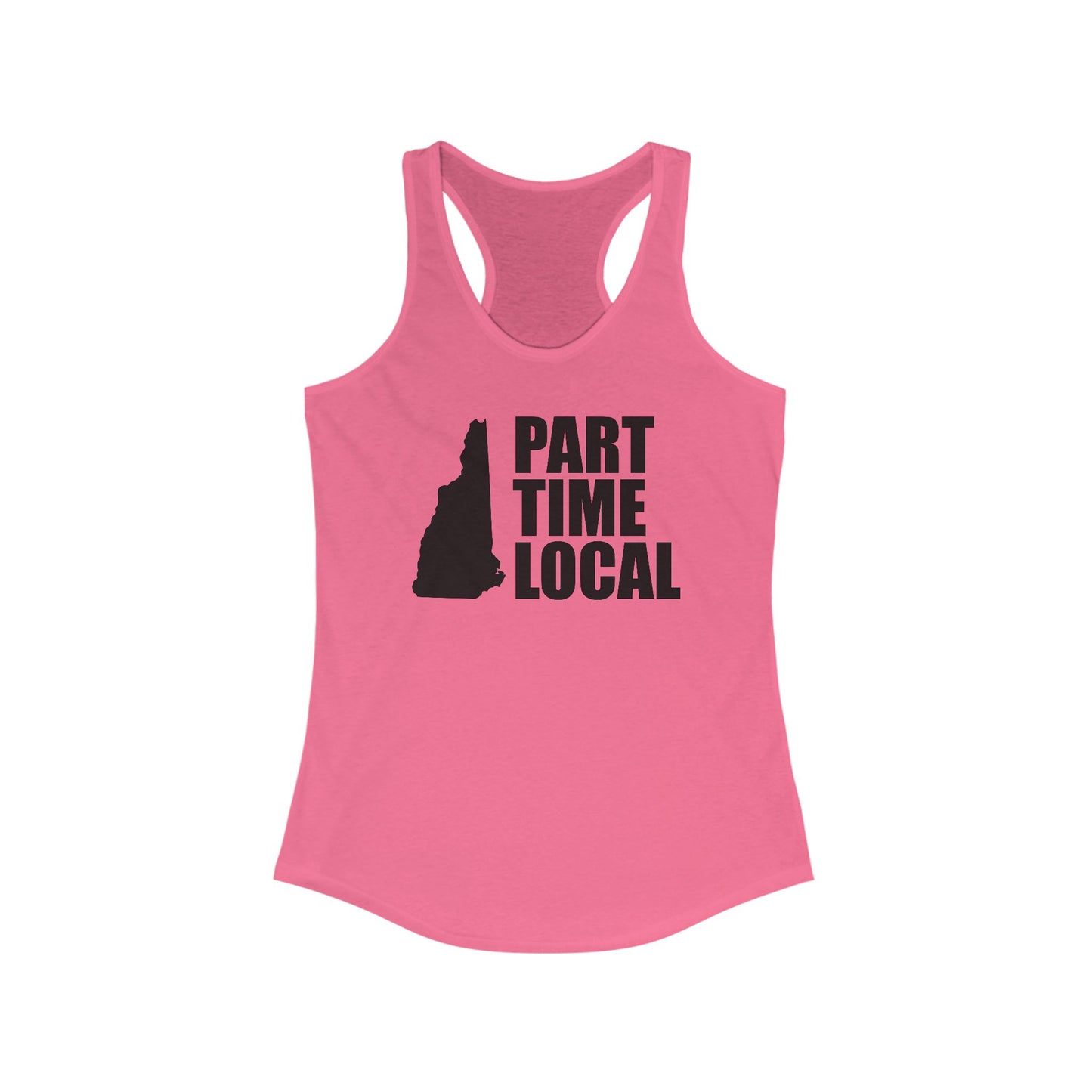 Part Time Local - woman's racer back tank top
