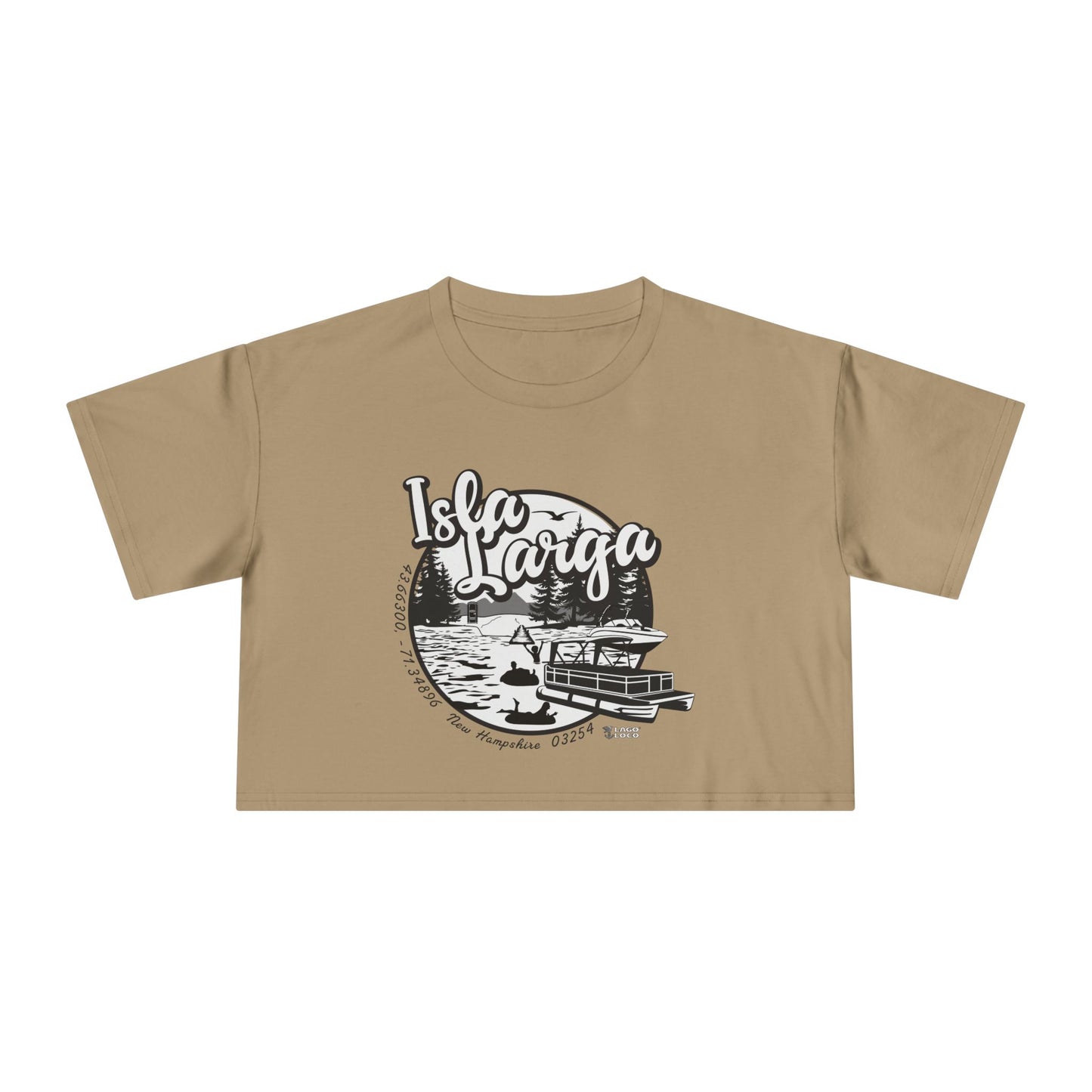 Isla Larga (Long Island) - Crop Tee