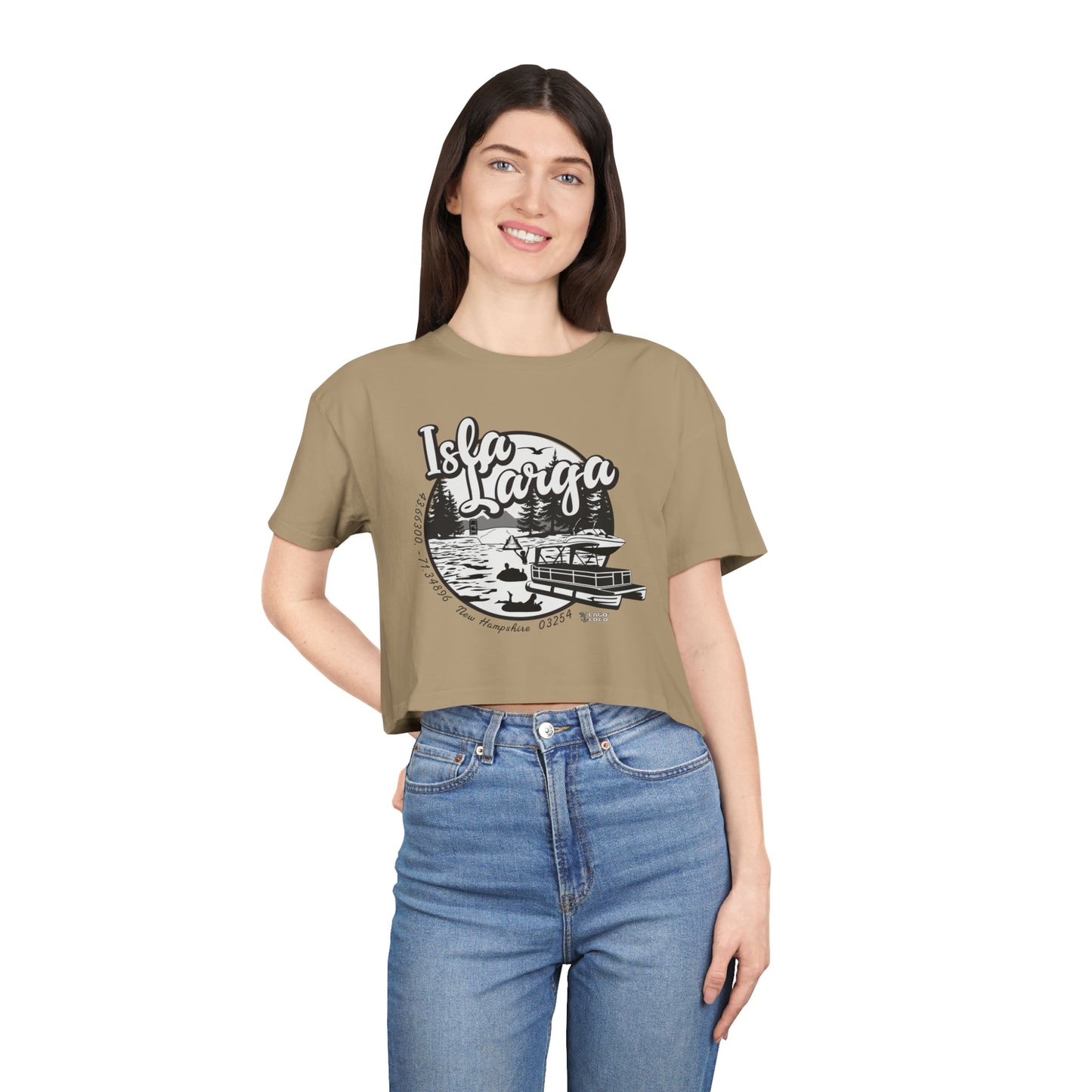 Isla Larga (Long Island) - Crop Tee
