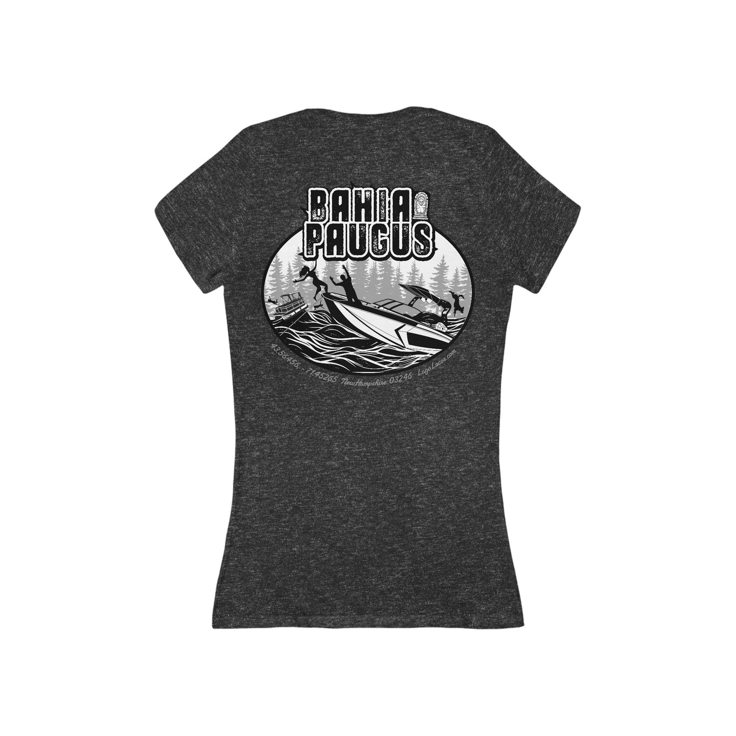 Bahia Paugus - Women's V-Neck- Back Print