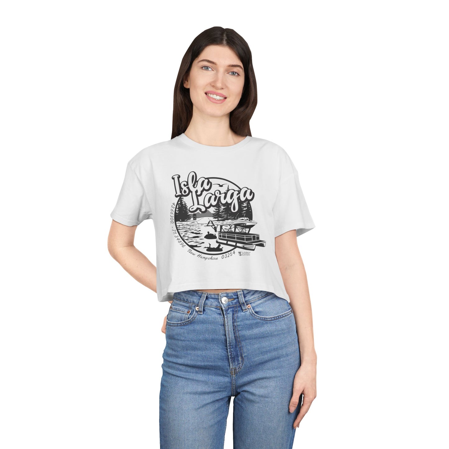 Isla Larga (Long Island) - Crop Tee